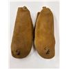 Image 2 : Vintage First Nations Hand Made Deer Skin Moccasins With Geometrical Beaded Accents