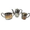 Image 1 : 3 Vintage CPR Train Memorabilia: Teapot, Creamer, & Sugar Bowl