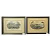 Image 1 : 2 Vintage G. Townsend Torquay Coloured Engravings