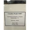 Image 2 : Vintage Framed Canadian Pacific Train Memorabilia: Picture & Train/Railway Number Plate