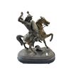 Image 1 : Vintage Knight On Horse Back Spelter Statue