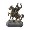 Image 2 : Vintage Knight On Horse Back Spelter Statue