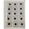 Image 2 : 12 Sheets Of Various Canadian, American, & Other Countries Antique/Vintage Pennies: 1911-1970s