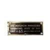 Image 1 : Vintage CNR Metal Plaque "The Maximum Permissible Operating Speed Of This Unit Is 65 Miles Per Hour"