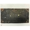 Image 2 : Vintage Horton Steel Works Limited Builders Bridgeburg Ontario Metal Plaque #1820