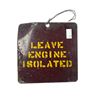 Image 2 : Vintage Double Sided Train Sign "Leave Engine Isolated" / "Do Not Start Engine"