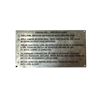 Image 1 : Vintage CPR Baggage "Trainline Instructions" Metal Plaque