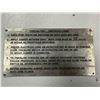 Image 3 : Vintage CPR Baggage "Trainline Instructions" Metal Plaque