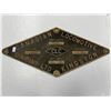 Image 2 : Vintage Canadian Locomotive Company LTD Kingston Metal Train Plaque Model H-10-64