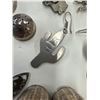 Image 3 : Assorted Sterling/Silver Items: Salt/Pepper Shakers, Earrings, Necklaces, Spoon