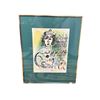 Image 1 : Vintage Marc Chagall "The Clown With Flowers" Lithograph Print