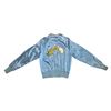 Image 1 : Rare Vintage RCA Victor Blue Satin Jacket Size 40 Made In Canada