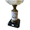 Image 2 : Vintage Hand Painted B & P Oil Lamp (Square Base)