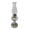 Image 1 : Vintage Made In USA Clear Glass Oil Lamp (Circle Base)