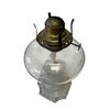 Image 2 : Vintage Queen Mary Pressed Glass Curtain Theme Oil Lamp (Square Base)