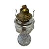 Image 2 : Vintage Purple Glass Bullseye Oil Lamp (Circle Base)