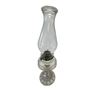 Image 1 : Beautiful Vintage Pressed Glass Oil Lamp (Circle Base)