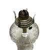 Image 2 : Beautiful Pressed Glass Bullseye Made In USA Oil Lamp