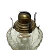 Image 2 : Beautiful Scovill Orante Pressed Glass Oil Lamp (Square Base)