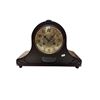 Image 1 : Vintage Ornately Carved Punched Metal Face Mantle Clock With Key