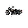 Image 2 : Franklin Mint 1998 Harley Davidson Fat-Boy Die Cast Motorcycle With Helmet & Loose Pieces In Need Of