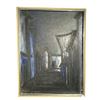 Image 1 : Vintage Joao Barreto Baliote Original Oil On Canvas Streetscape Painting