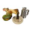 Image 1 : Vintage Smokers Lot: 2 Ashtrays & 1 Nude Woman Lighter