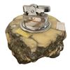 Image 1 : Vintage Hand Carved Alabaster Table Lighter Made In Italy