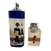 Image 2 : 2 Vintage Lucite Asian Themed Table Lighters