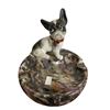 Image 1 : Vintage Porcelain French Bull Dog Ashtray