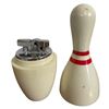 Image 2 : 2 Vintage Sports Themed Lighters: Bowling Pin & Radcliffe Golf Ball Lighter