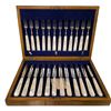 Image 1 : Vintage Mappin & Webb Mother Of Pearl Handled Cutlery Set In Original Box