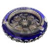 Image 2 : 2 Vintage Cut Crystal Coloured Ashtrays