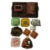 Image 1 : 12 Vintage DÃ©cor, Barney's Glass Ashtray, Vintage Pair of Tiny Embossed Antique Profils Ashtray & M