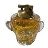 Image 3 : 2 Vintage Mid-Century Amber-Colored Glass  Lighters