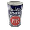 Image 1 : Vintage 1960's Woodward's Super Duty Motor Oil Can, Empty With Lid