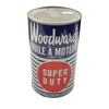 Image 2 : Vintage 1960's Woodward's Super Duty Motor Oil Can, Empty With Lid