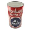 Image 1 : Vintage 1960's Woodward's All Season Motor Oil Can, Full & Unopened