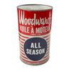 Image 2 : Vintage 1960's Woodward's All Season Motor Oil Can, Full & Unopened