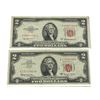 Image 3 : 4 USA 2 Dollar Bills - 1928, 1953, 2 x 1963
