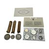 Image 1 : Assorted Canadian Coins: Uncirculated Set, Rolls Of Pennies & 50 Cent pcs