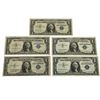 Image 1 : 5 x American 1 Dollar Bank Note (1935/1957)