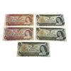 Image 1 : 5 Vintage Canadian Bank Notes: 2x $2 Bills (1974) & 3x $1 (1973)