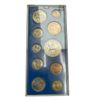Image 1 : 1953 Uncirculated British Coin Set  (Crown, Half Crown, Two Shilling, 2x One Shilling, Sixpence, Thr
