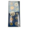 Image 2 : 1953 Uncirculated British Coin Set  (Crown, Half Crown, Two Shilling, 2x One Shilling, Sixpence, Thr