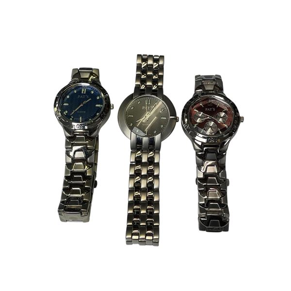 3x Pat's Wrist Watches