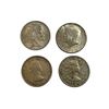 Image 1 : 4 World Coins: 2x Silver Canadian Half Dollars (1963/1964), USA Kenndy Half Dollar, & More