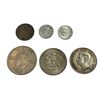 Image 2 : Assorted World Coins: 3x Silver Canadian Coins (1951 Half Dollar & 2x 1967 Dimes), Kennedy 1/2 Dolla