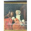 Image 2 : Vintage Heavy Frame Gabriel Matsu "Lute Player With A Boy And His Dog" Print With Sealed On Back Of
