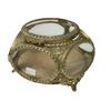 Image 1 : Beautiful Vintage GI Bevelled Glass Jewellery Casket